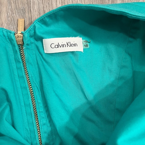 Calvin Klein Turquoise Fit & Flare Dress  10 👗👗 - Picture 4 of 6